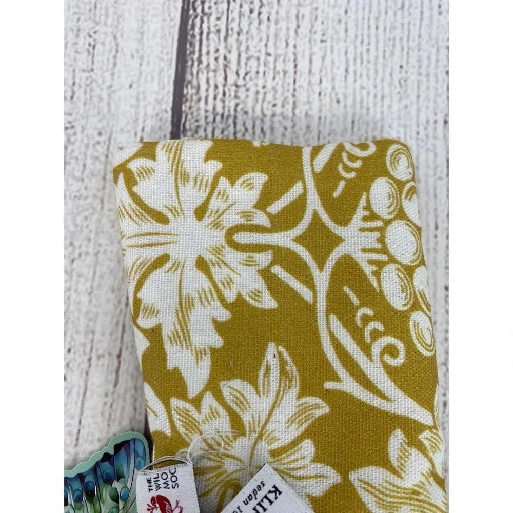 Klippan Table Runner William Morris Society 18x59 Mustard Yellow Cotton Floral